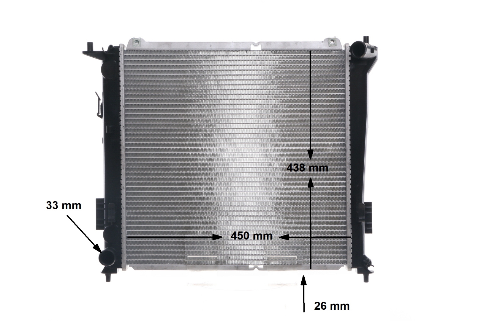 Radiator, motorkjøling (CR 1367 000S) fra MAHLE ORIGINAL for KIA CEE'D SW (ED) 1.6 CRDi 115 (85 KW / 115 HK / Fra 2007)