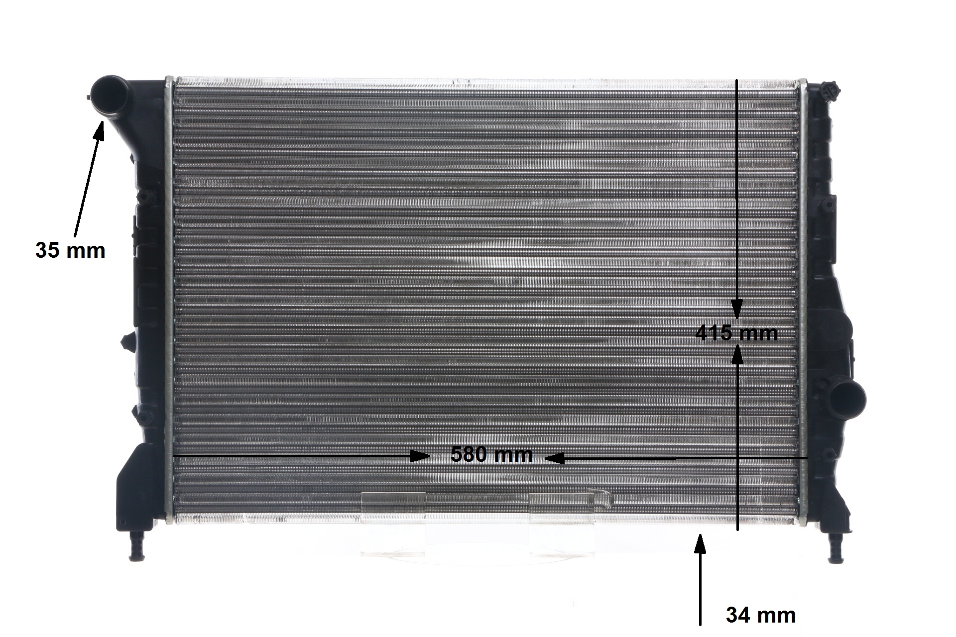 OEM 50518254 MAHLE ORIGINAL Radiatore motore CR 1413 000S per FIAT, ALFA ROMEO, LANCIA, VOLVO, CHRYSLER