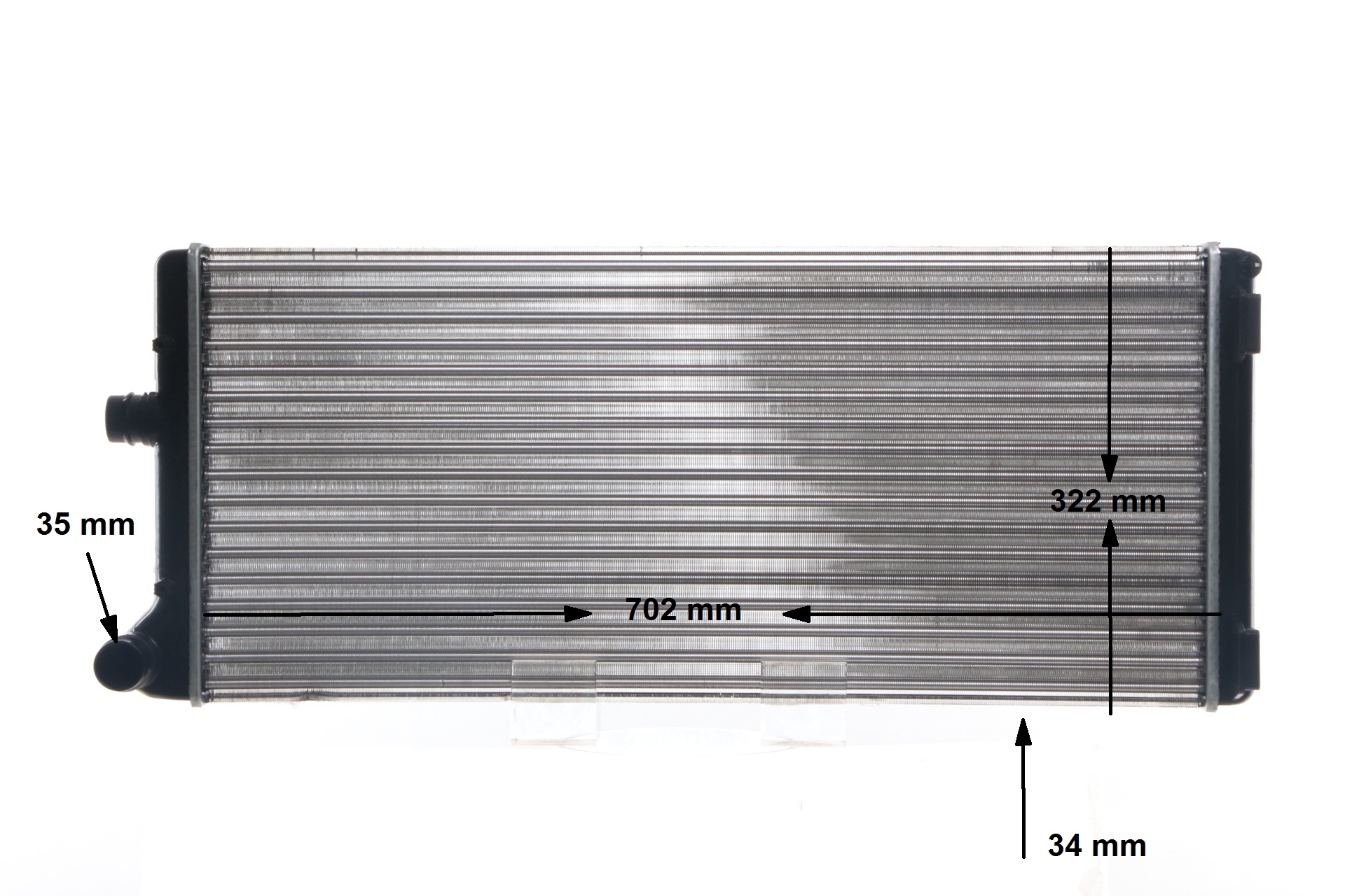 OEM 46739749 MAHLE ORIGINAL Radiatore motore CR 1445 000S per FIAT, ALFA ROMEO, LANCIA, VOLVO, CHRYSLER
