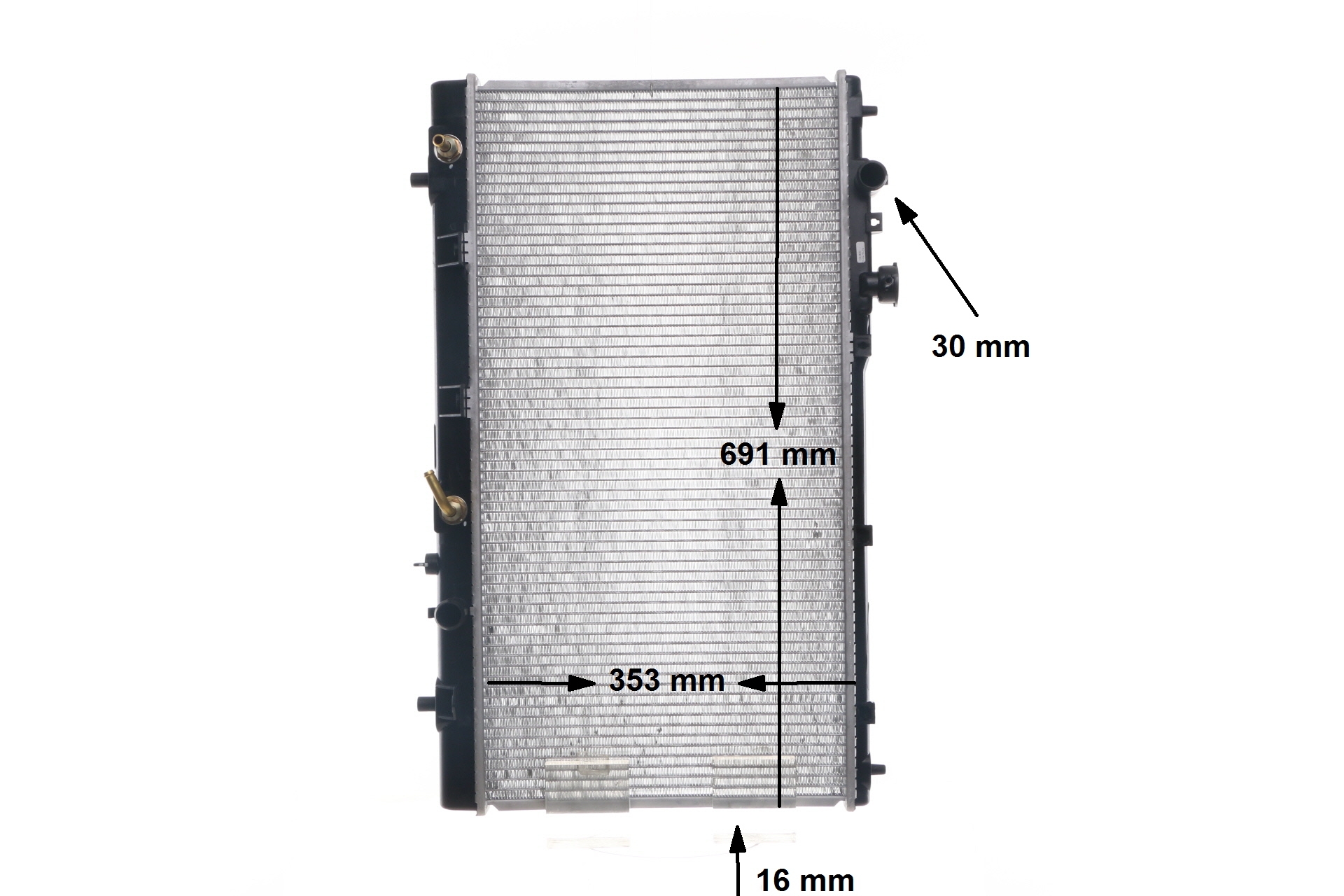 OEM FP8615200A MAHLE ORIGINAL Jäähdytin, moottorin jäähdytys CR 1474 000S varten VOLVO, MAZDA