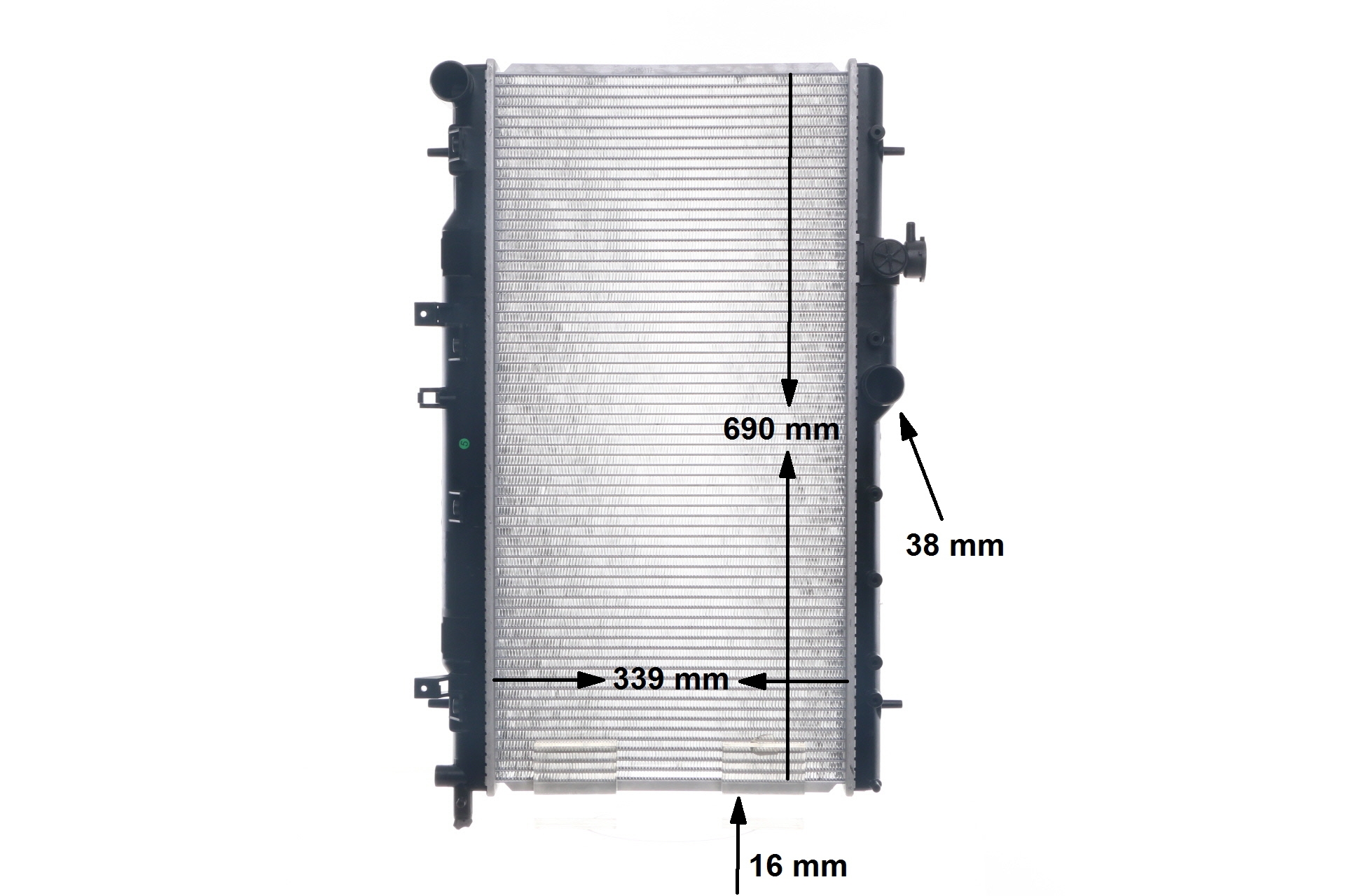 OEM 45111FE101 MAHLE ORIGINAL Radiatore motore CR 1560 000S per VOLVO, SUBARU, SAAB, BEDFORD