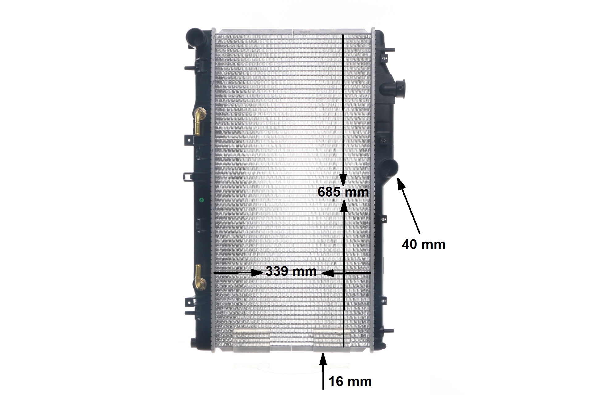 MAHLE ORIGINAL Kylare (motorkylare) CR 1573 000S