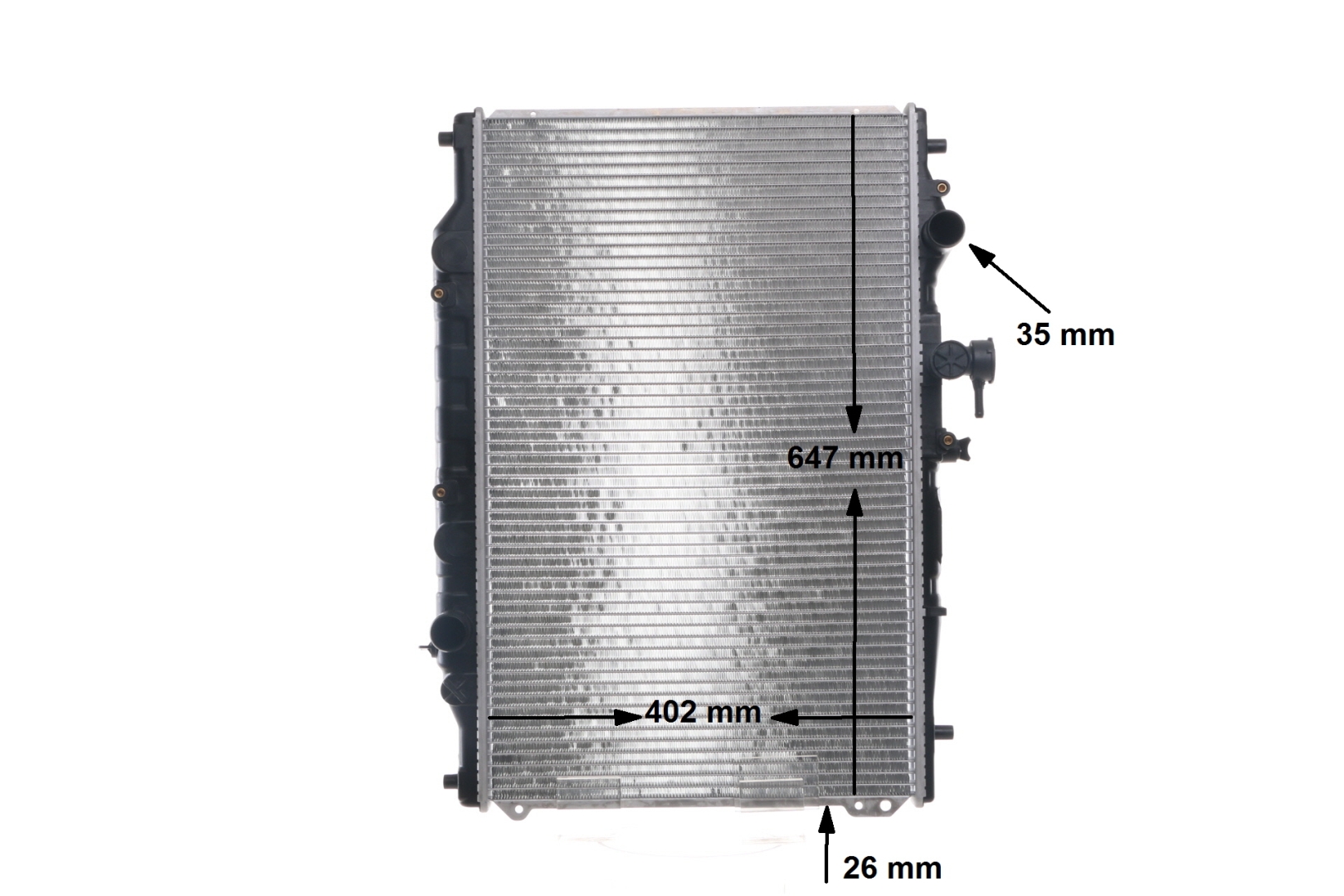 OEM F8C715200 MAHLE ORIGINAL Jäähdytin, moottorin jäähdytys CR 160 000S varten VOLVO, FORD, MAZDA