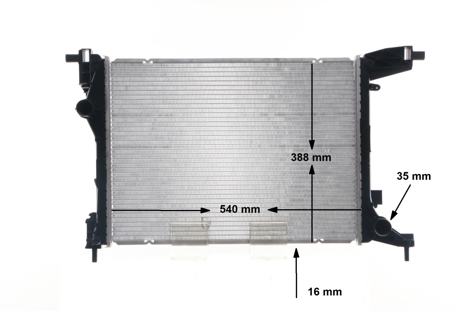 OEM 51887898 MAHLE ORIGINAL Engine radiator CR 1663 000S for VOLVO, FIAT, CHRYSLER