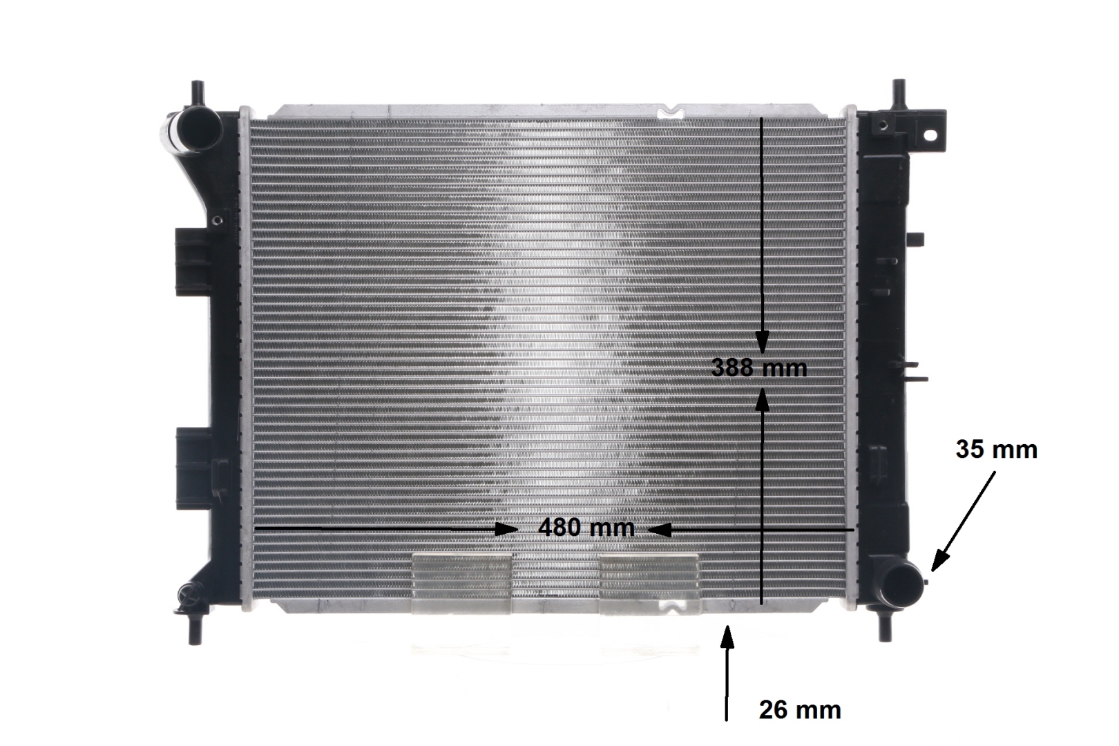 OEM 25310A5800 MAHLE ORIGINAL Radiador, refrigeración del motor CR 1693 000S para HYUNDAI, HONDA, KIA, VOLVO