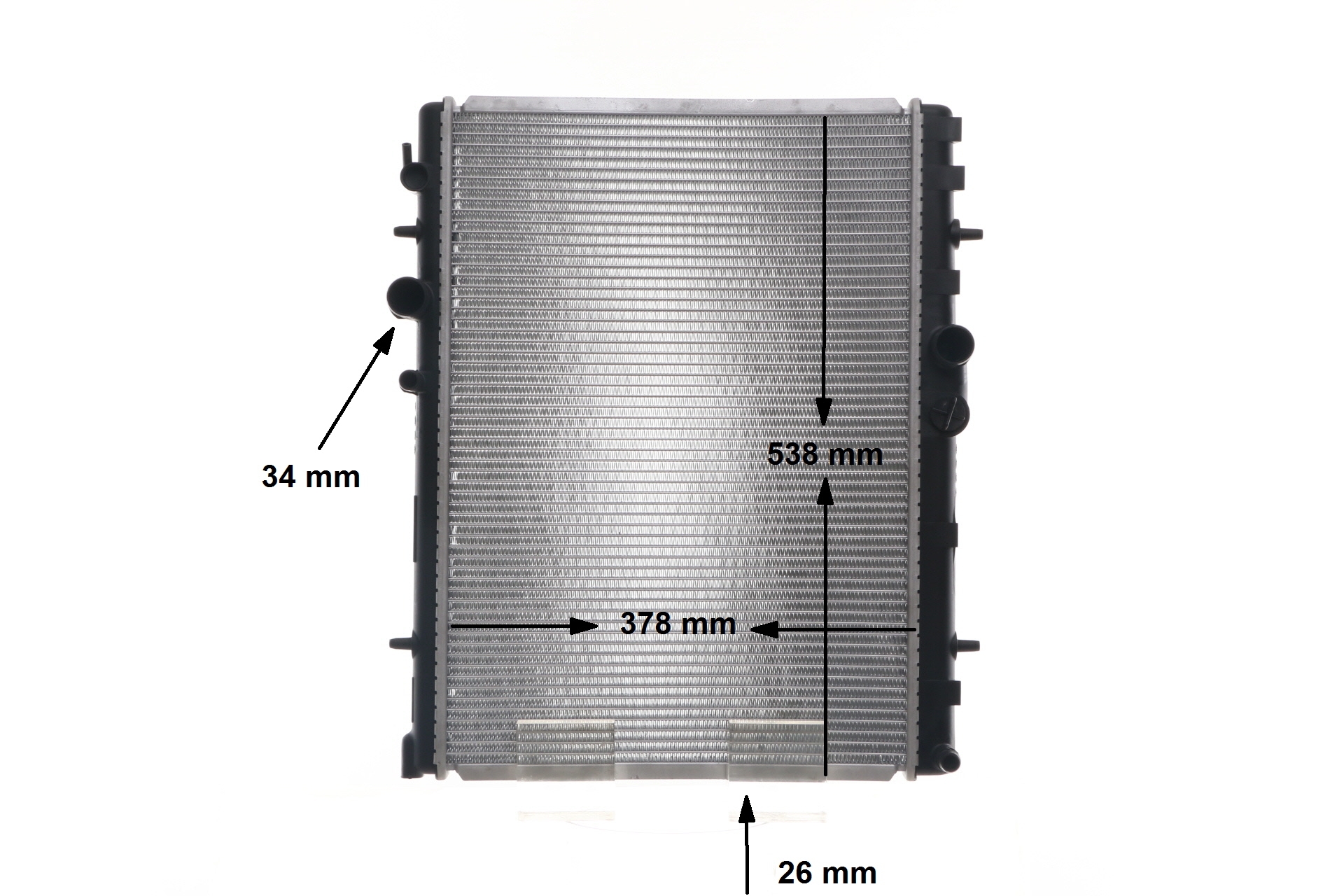 OEM 133340 MAHLE ORIGINAL Engine radiator CR 1863 000S for VW, FORD, PEUGEOT, CITROЁN, DS