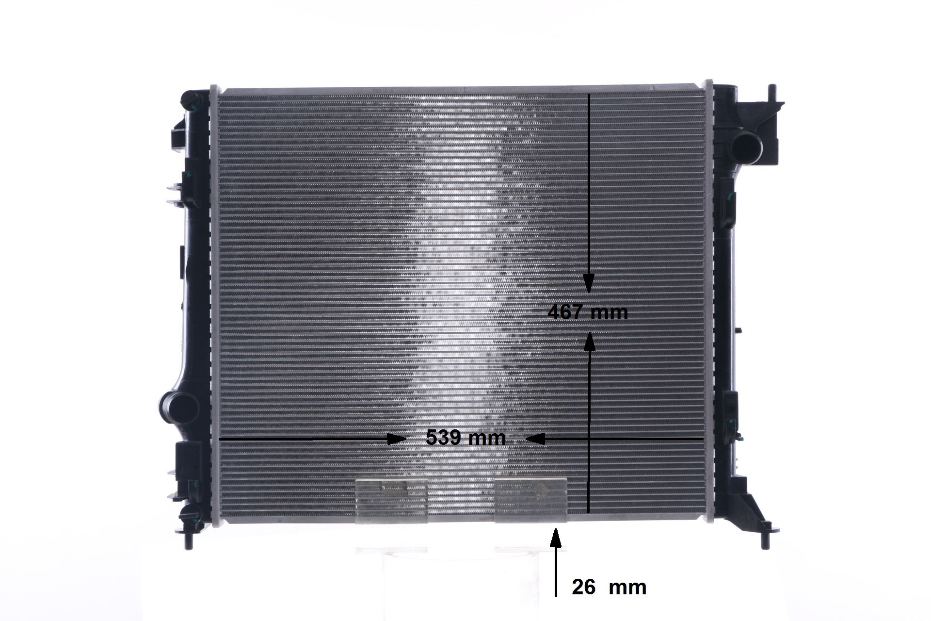 OEM 214104EB0B MAHLE ORIGINAL Jäähdytin, moottorin jäähdytys CR 1967 000S varten NISSAN, RENAULT, LADA