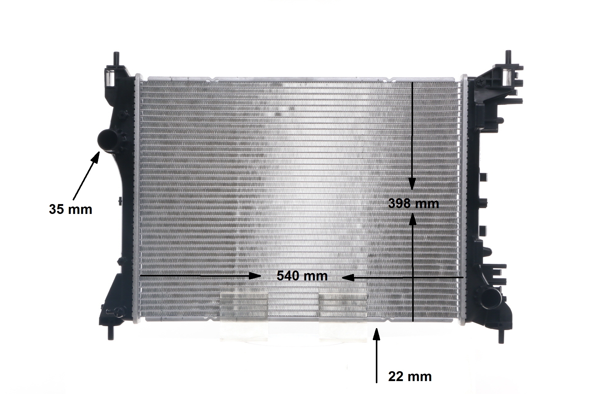 MAHLE ORIGINAL Radiateur du moteur (CR 2056 000S) pour OPEL Combo D Van / Break (X12) 1.4 (B05) (88 KW / 120 CH / de 2012)