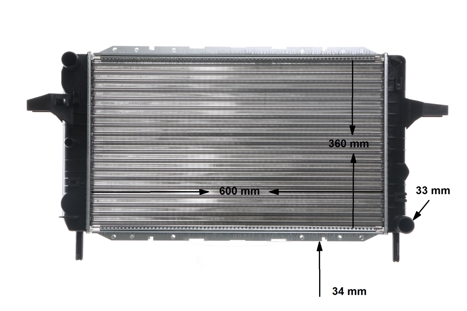 OEM 1652505 MAHLE ORIGINAL Radiatore motore CR 376 000S per FORD