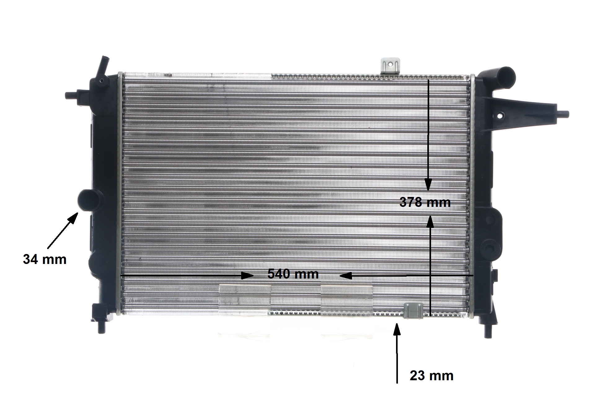 OEM 1300084 MAHLE ORIGINAL Radiatore motore CR 437 000S per OPEL, HYUNDAI, VOLVO, HONDA, VAUXHALL