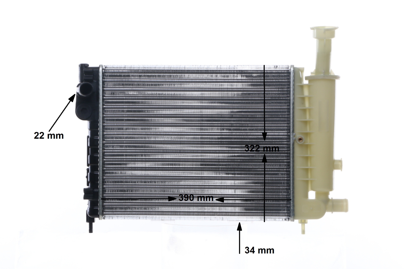 MAHLE ORIGINAL Radiatore motore CR 491 000S AX Radiatore motore CR 491 000S MAHLE ORIGINAL