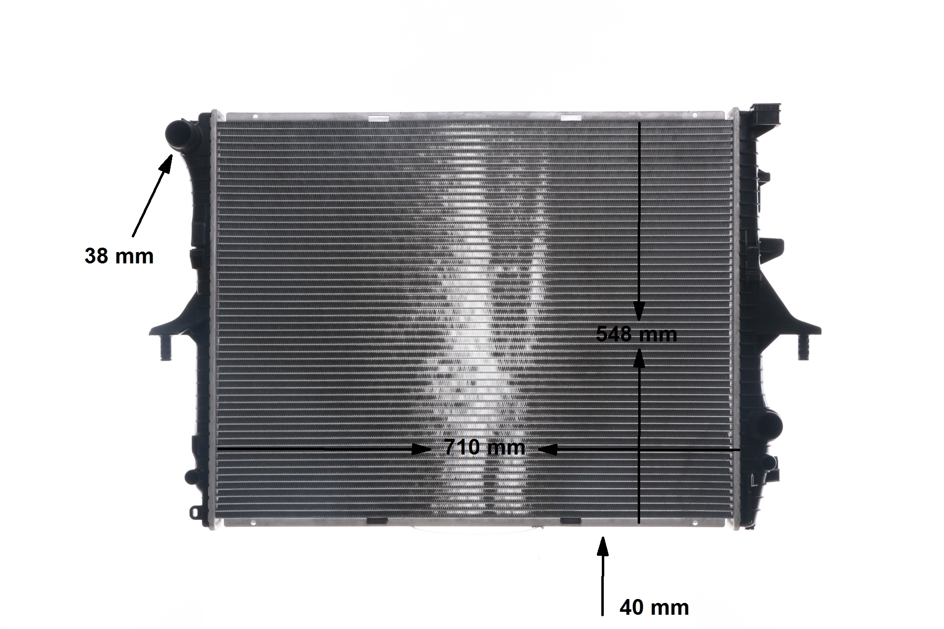 OEM 7L6121253C MAHLE ORIGINAL Radiador, refrigeración del motor CR 568 000S para VOLKSWAGEN, SEAT, AUDI, FORD, VOLVO