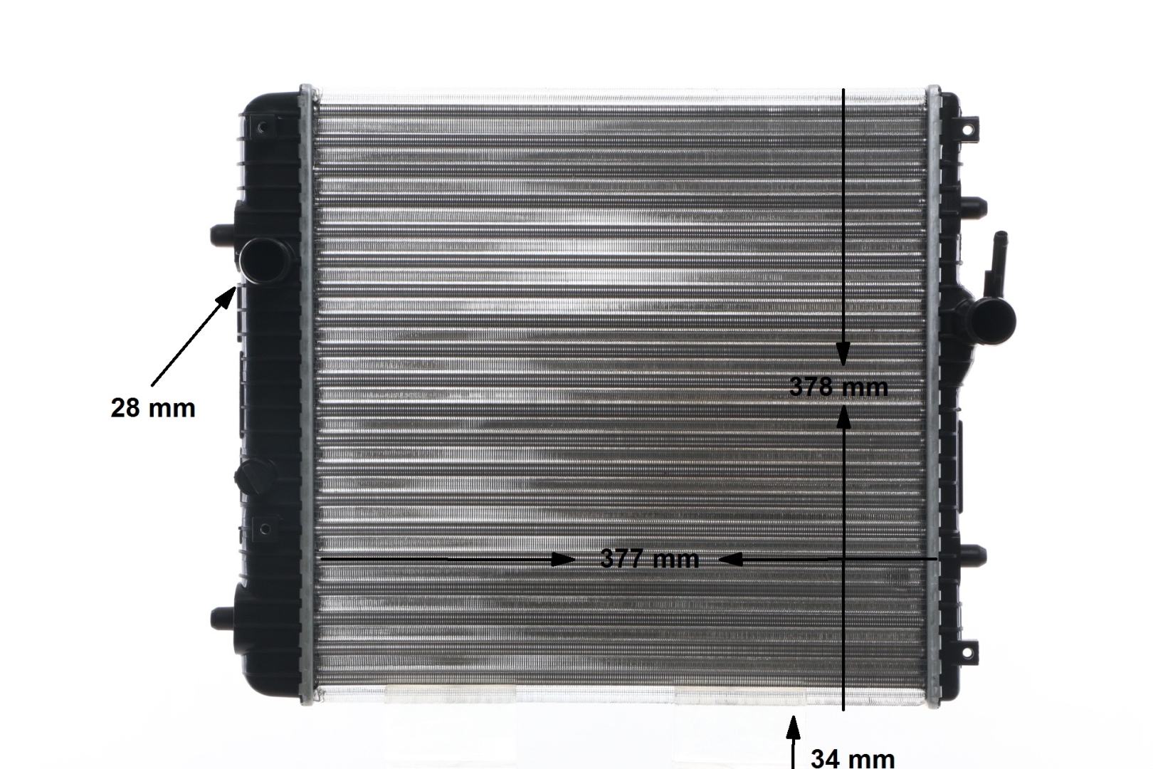 OEM 09210556 MAHLE ORIGINAL Radiatore motore CR 837 001S per OPEL, VAUXHALL