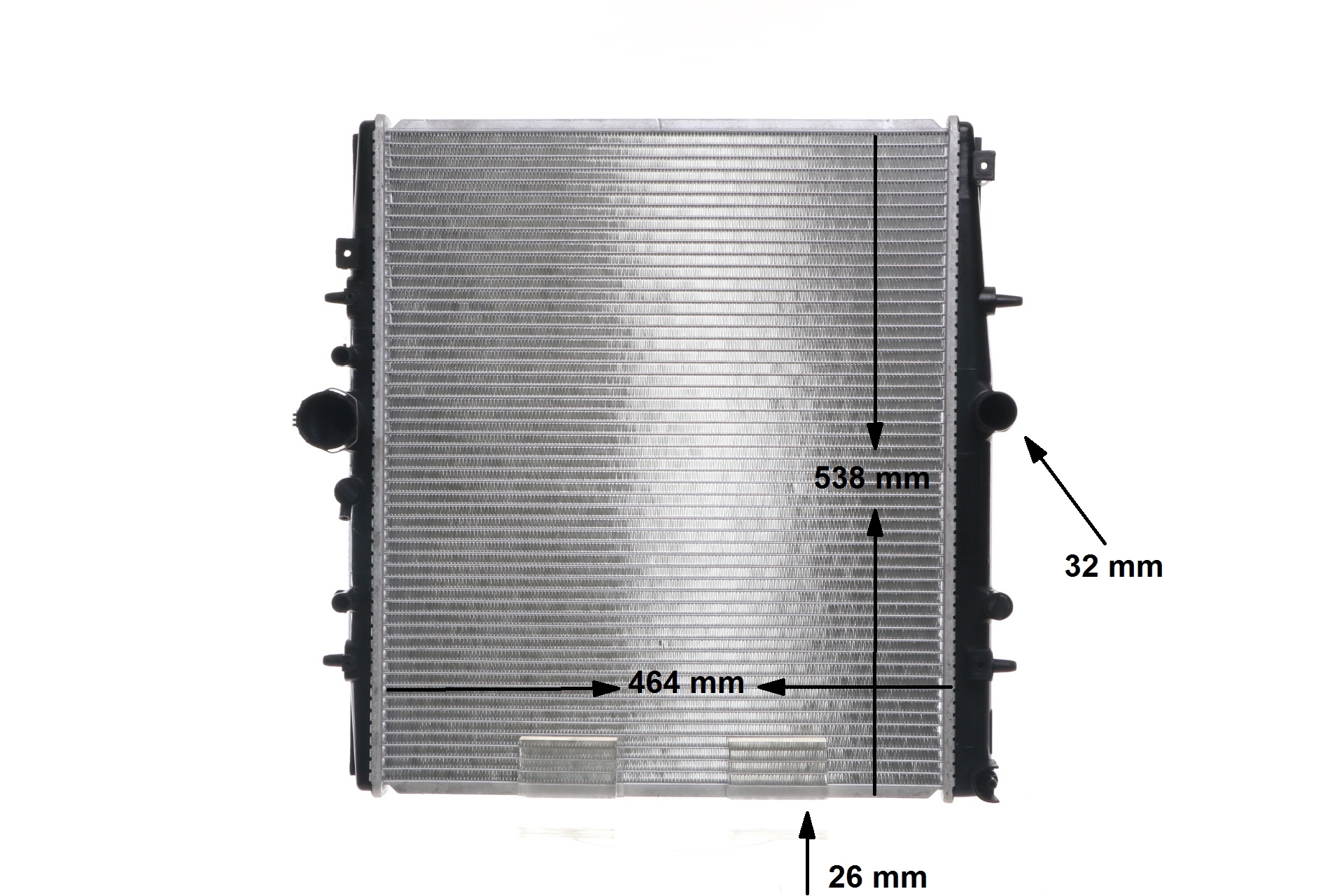 OEM 1330H8 MAHLE ORIGINAL Jäähdytin, moottorin jäähdytys CR 851 000S varten VOLVO, FORD, PEUGEOT, CITROЁN, FIAT
