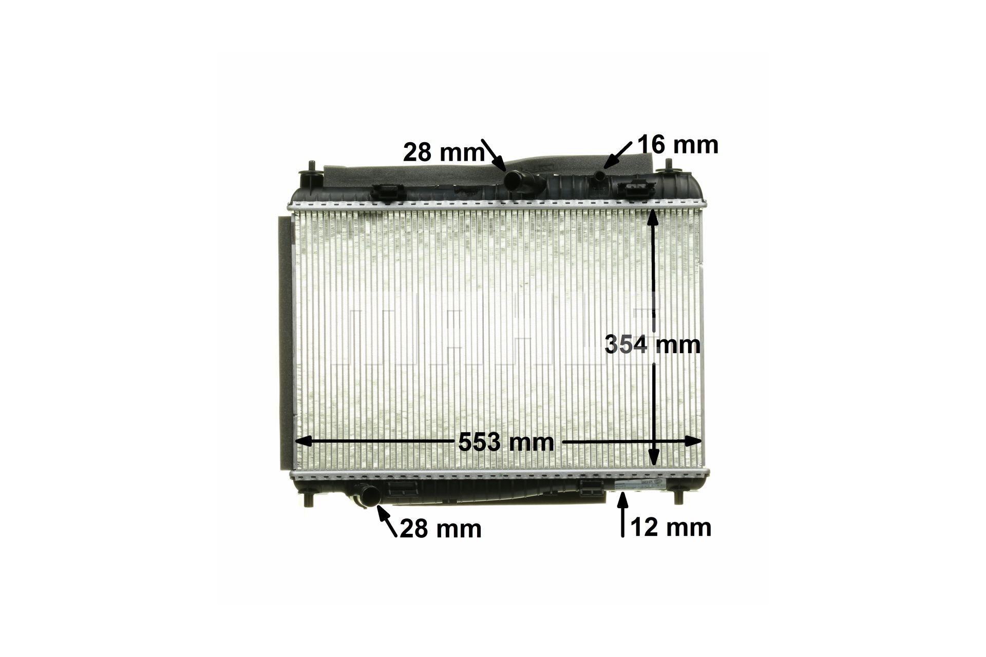 OEM C1B18005BC MAHLE ORIGINAL Jäähdytin, moottorin jäähdytys CR 87 000P varten VOLVO, FORD