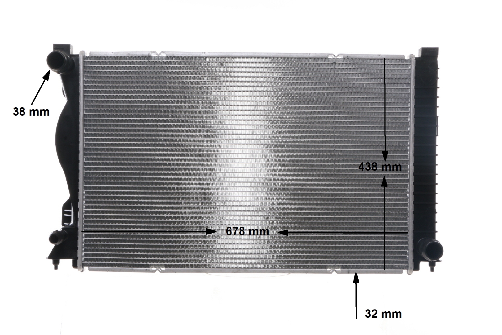 OEM 4F0121251L MAHLE ORIGINAL Radiador, refrigeración del motor CR 978 000S para VOLKSWAGEN, SEAT, AUDI, FORD, SKODA