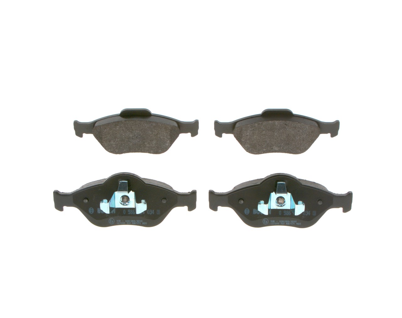 OEM M2N152K021BA BOSCH Brake pad set 0 986 424 034 for FORD, MAZDA, FORD USA