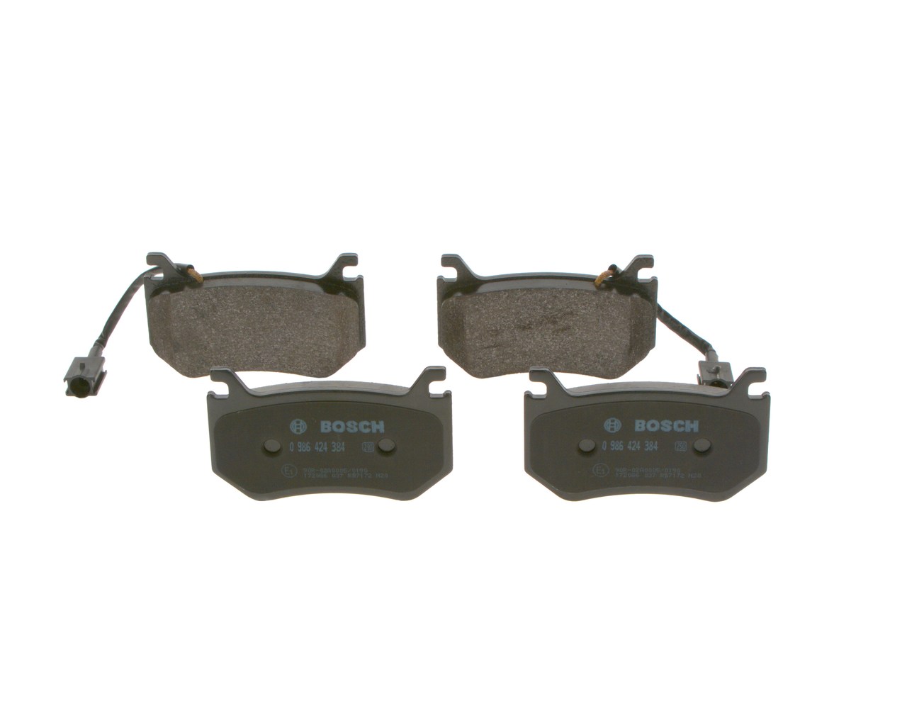 OEM 77367666 BOSCH Kit pastiglie freni 0 986 424 384 per FIAT, ALFA ROMEO
