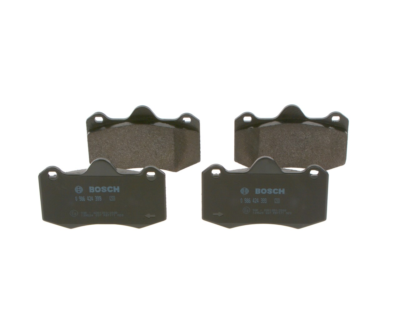 OEM 6020013035 BOSCH Kit pastiglie freni 0 986 424 399 per FIAT, RENAULT, SEAT, DACIA, SKODA