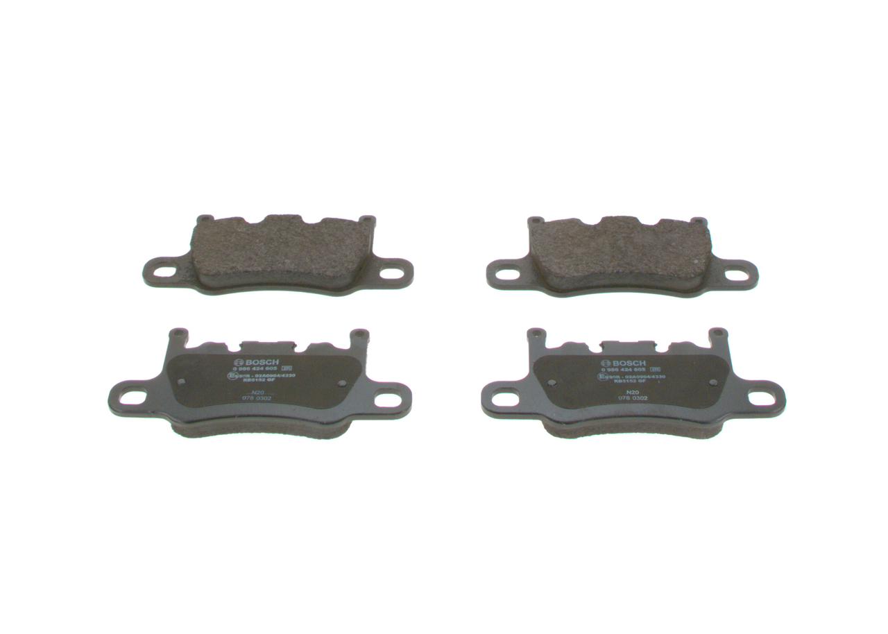 OEM 98135294880 BOSCH Juego de pastillas de freno 0 986 424 605 para PORSCHE