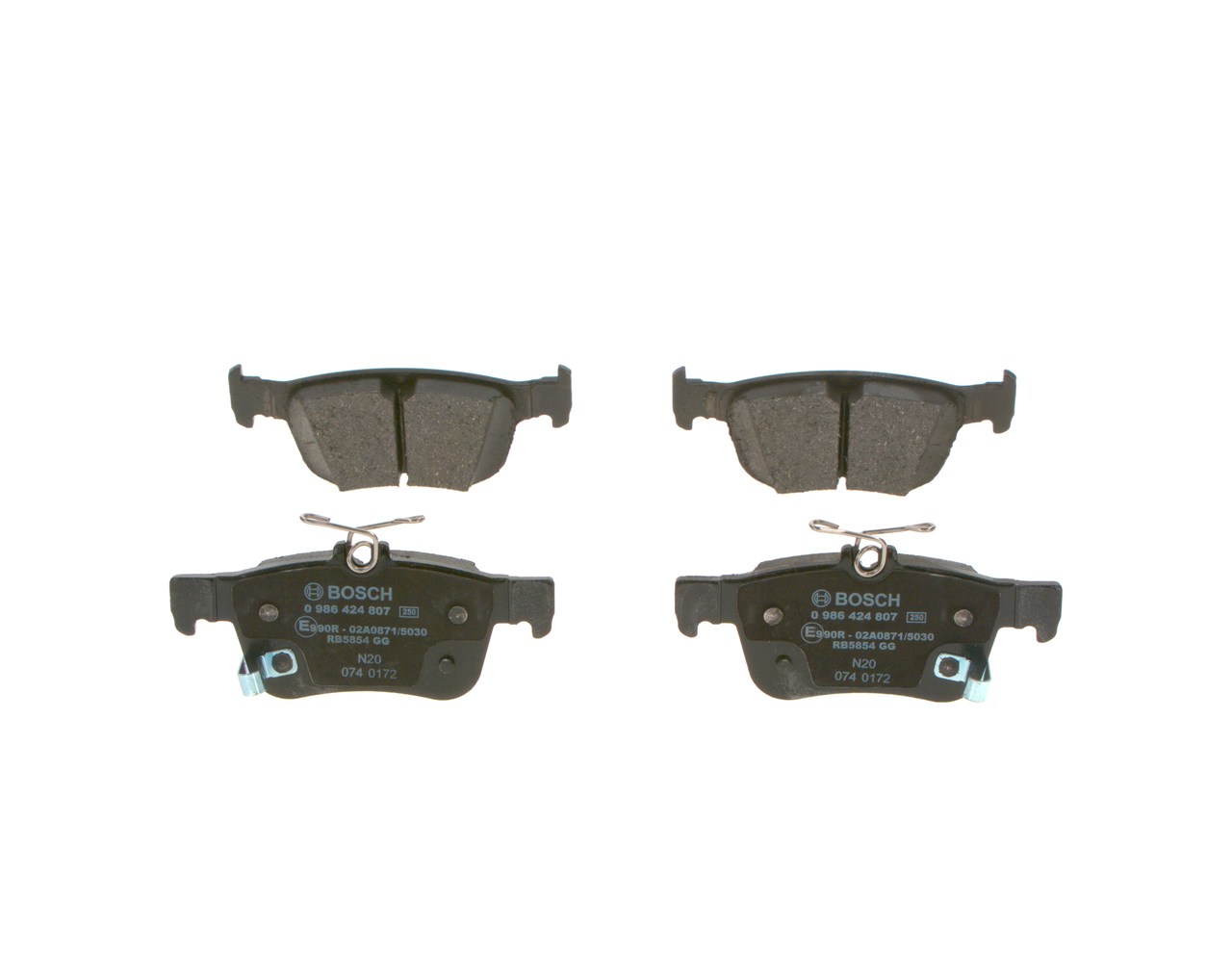 BOSCH Pastilhas de travão 0 986 424 807