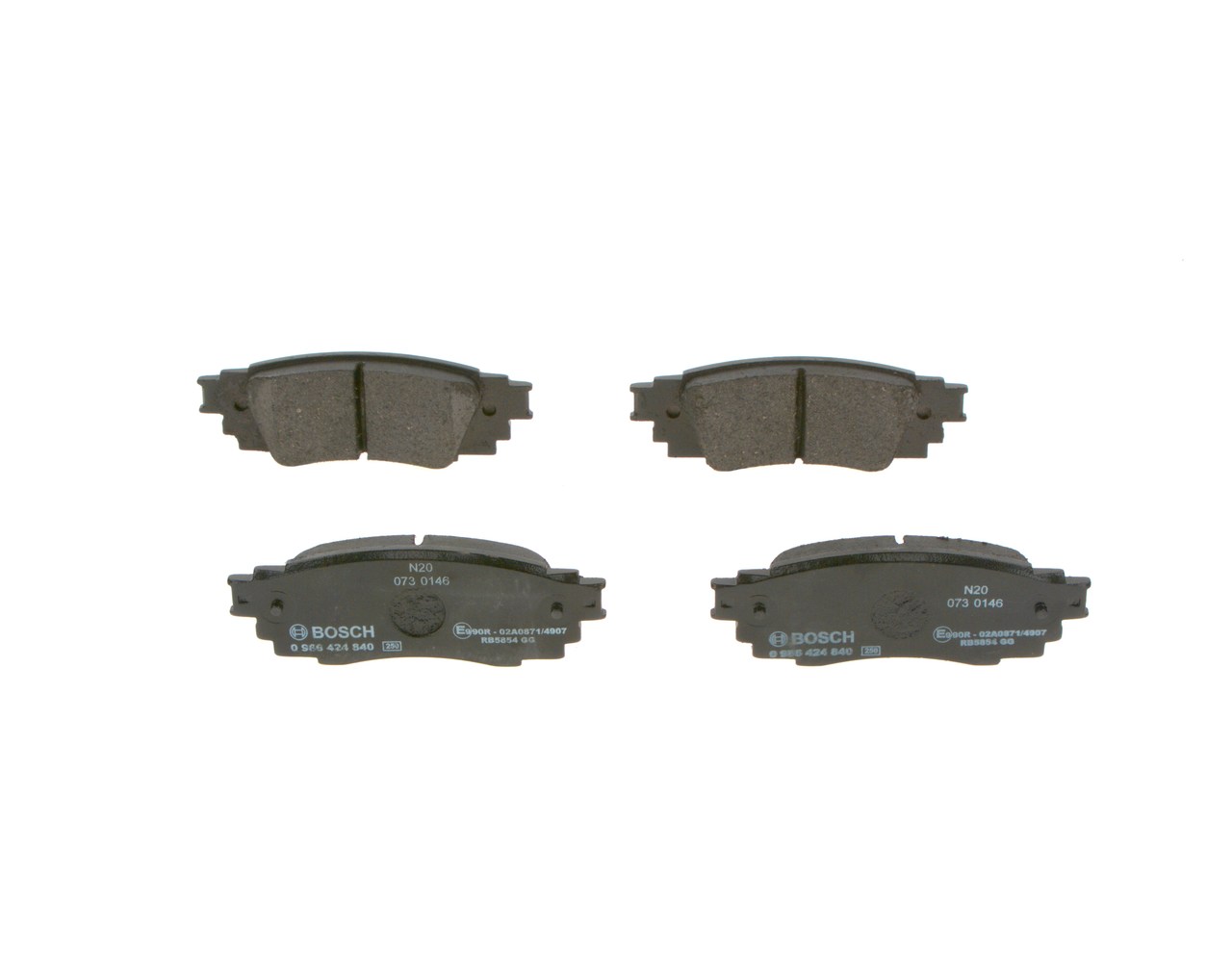 BOSCH Bromsbelägg & bromsbeläggsats 0 986 424 840