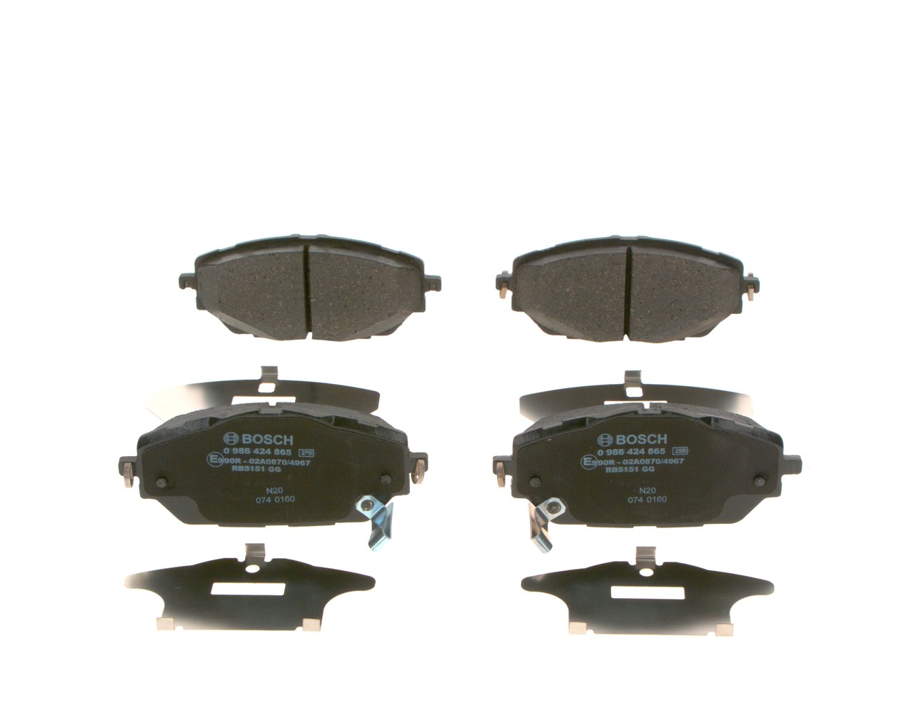 OEM 04465F4020 BOSCH Bromsbelägg 0 986 424 865 för TOYOTA, LEXUS, SATURN, WIESMANN