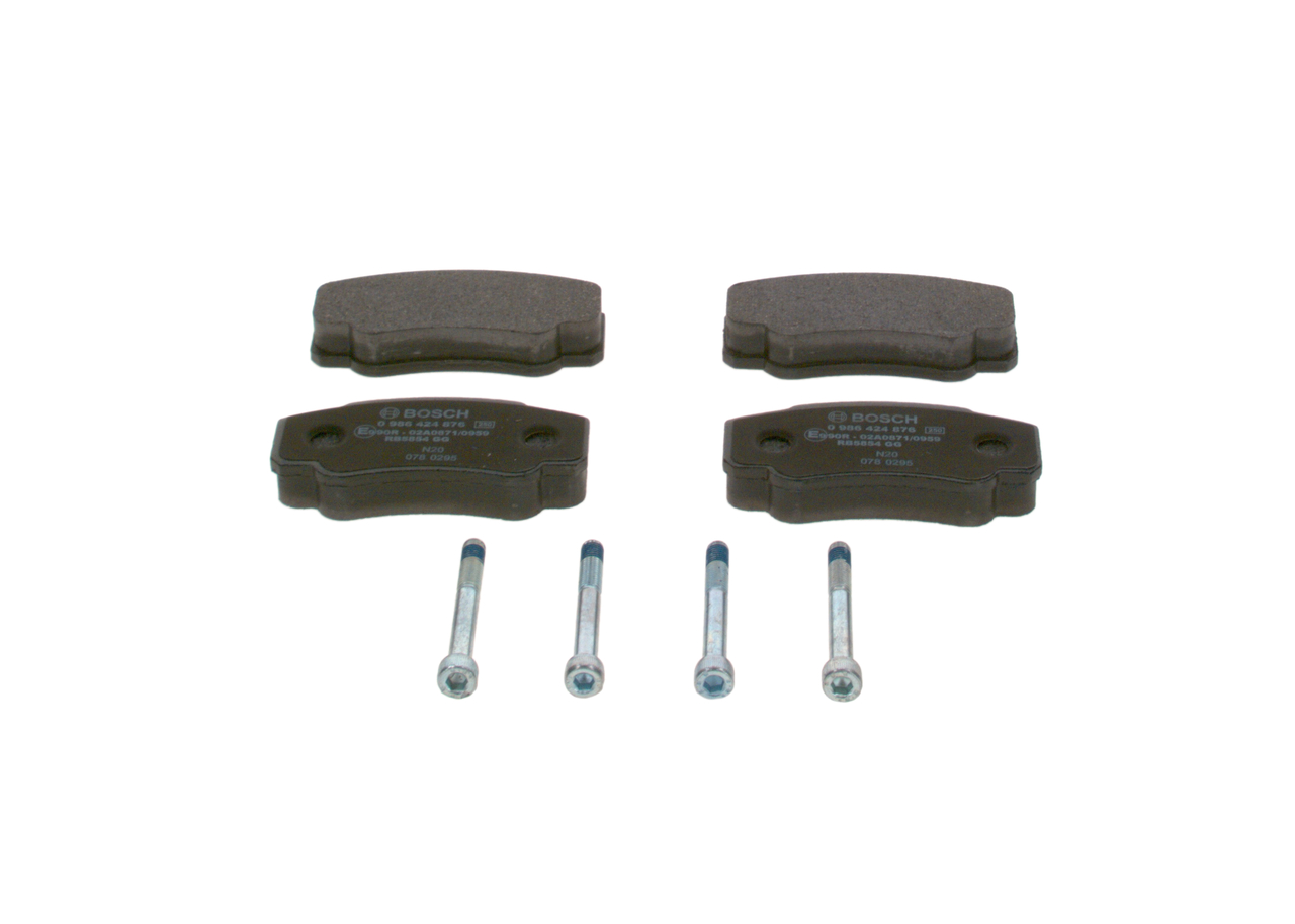 OEM 425468 BOSCH Juego de pastillas de freno 0 986 424 876 para VOLKSWAGEN, PEUGEOT, CITROЁN, FIAT, ALFA ROMEO