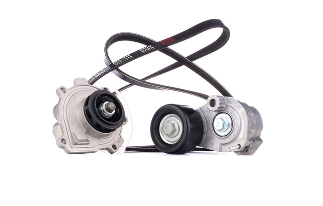 RIDEX Bomba de agua + kit de correa poli V (4172P0026) para OPEL Astra H GTC (A04) 1.6 Turbo (L08) (132 KW / 180 CV / de 2007)