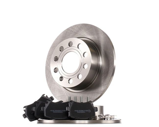 RIDEX Kit de discos de freno y pastillas (3405B0393) para SKODA Octavia III Combi (5E5) 2.0 TDI / TDI RS 4x4 (135 KW / 184 CV / de 2013)