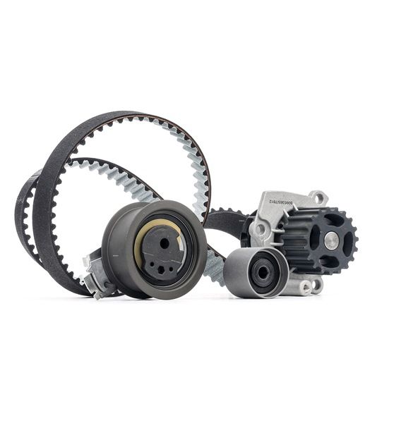 RIDEX Bomba de agua + kit de correa de distribución (3096W0307) para VW Passat B6 Sedán (3C2) 1.9 TDI (77 KW / 105 CV / de 2005)