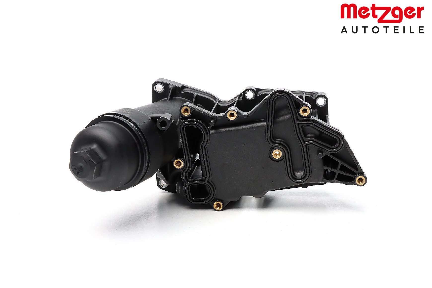 OEM 11428507697 METZGER Oliefilterhus 2370061 med BMW, MAZDA, MINI