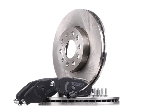 OEM 1K0615301K RIDEX Brake discs and pads set 3405B0416 for VW, AUDI, FORD, SKODA, SEAT