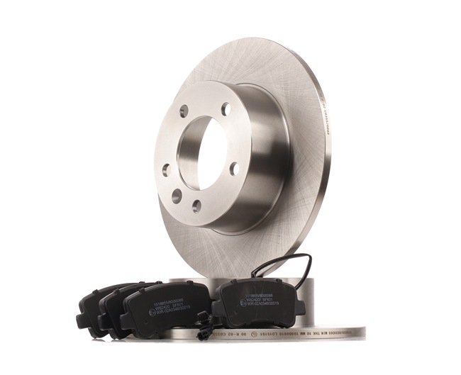 RIDEX Kit de discos de freno y pastillas (3405B0425) para AUDI Q7 (4LB) 3.6 FSI quattro (206 KW / 280 CV / de 2006)