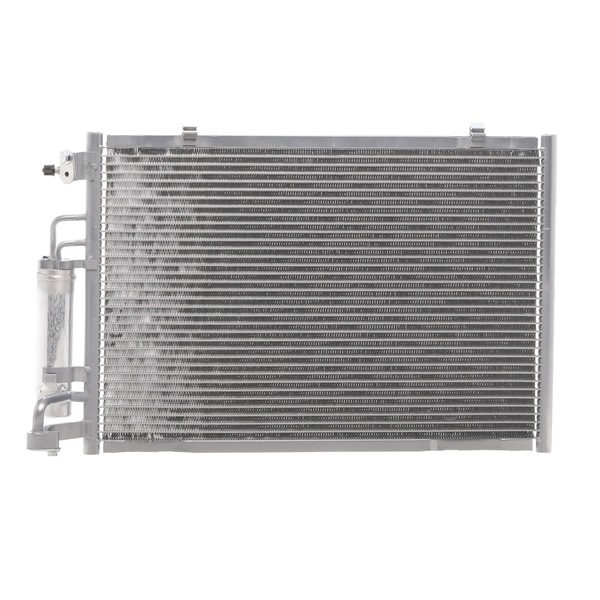 Kondensator, klimaanlegg (448C0354) fra RIDEX for FORD Fiesta Mk6 Hatchback (JA8, JR8) 1.25 (60 KW / 82 HK / Fra 2008)