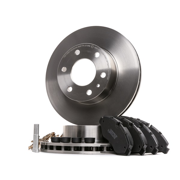 Remschijven en blokken (3405B0450) van RIDEX Voor IVECO Daily IV Flatbed Vrachtwagen / Chassis 40C11, 40C11 D (78 KW / 106 PK / Van 2007)