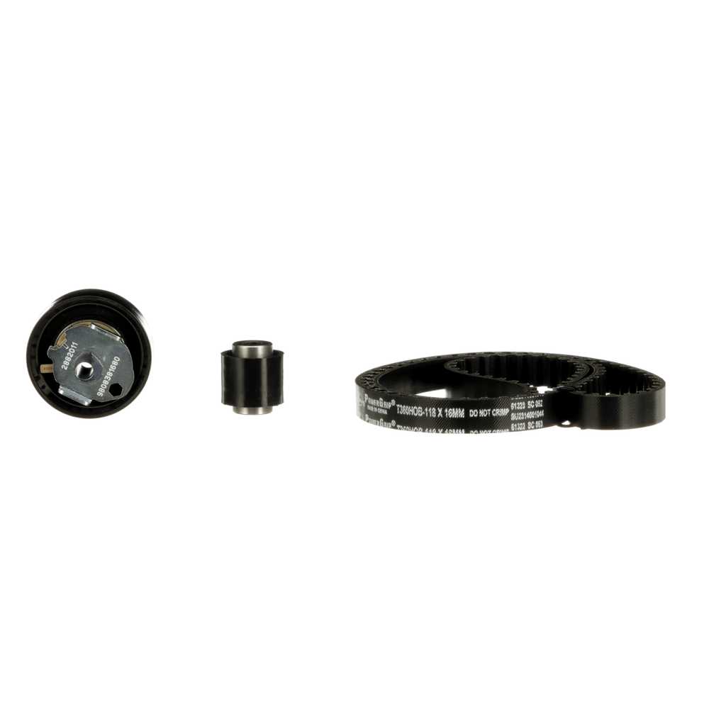 GATES Kit de distribution (K02T360HOB) pour DS DS 4 / DS 4 CROSSBACK 1.2 THP 130 (NXHNYM) (96 KW / 130 CH / de 2015)