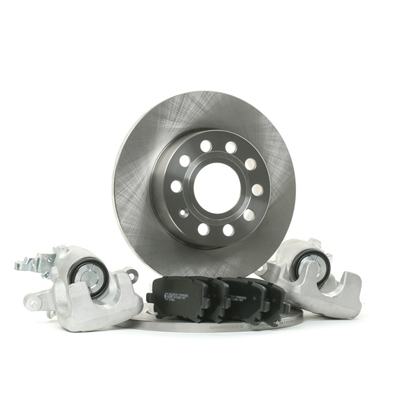 OEM 1K0615601L RIDEX Brake discs and pads set 3405B0465 for VW, AUDI, FORD, SKODA, SEAT