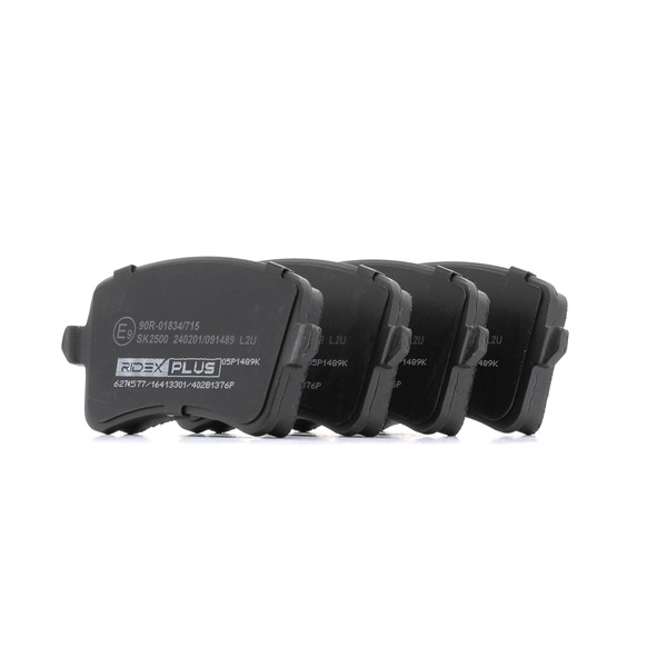 OEM 8K0098601F RIDEX PLUS Brake pad set 402B1376P for VW, AUDI, SKODA, SEAT, SATURN