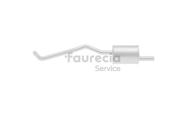 Bakre eksospotte (FS16053) fra Faurecia for DACIA DUSTER 1.5 dCi (81 KW / 110 HK / Fra 2013)