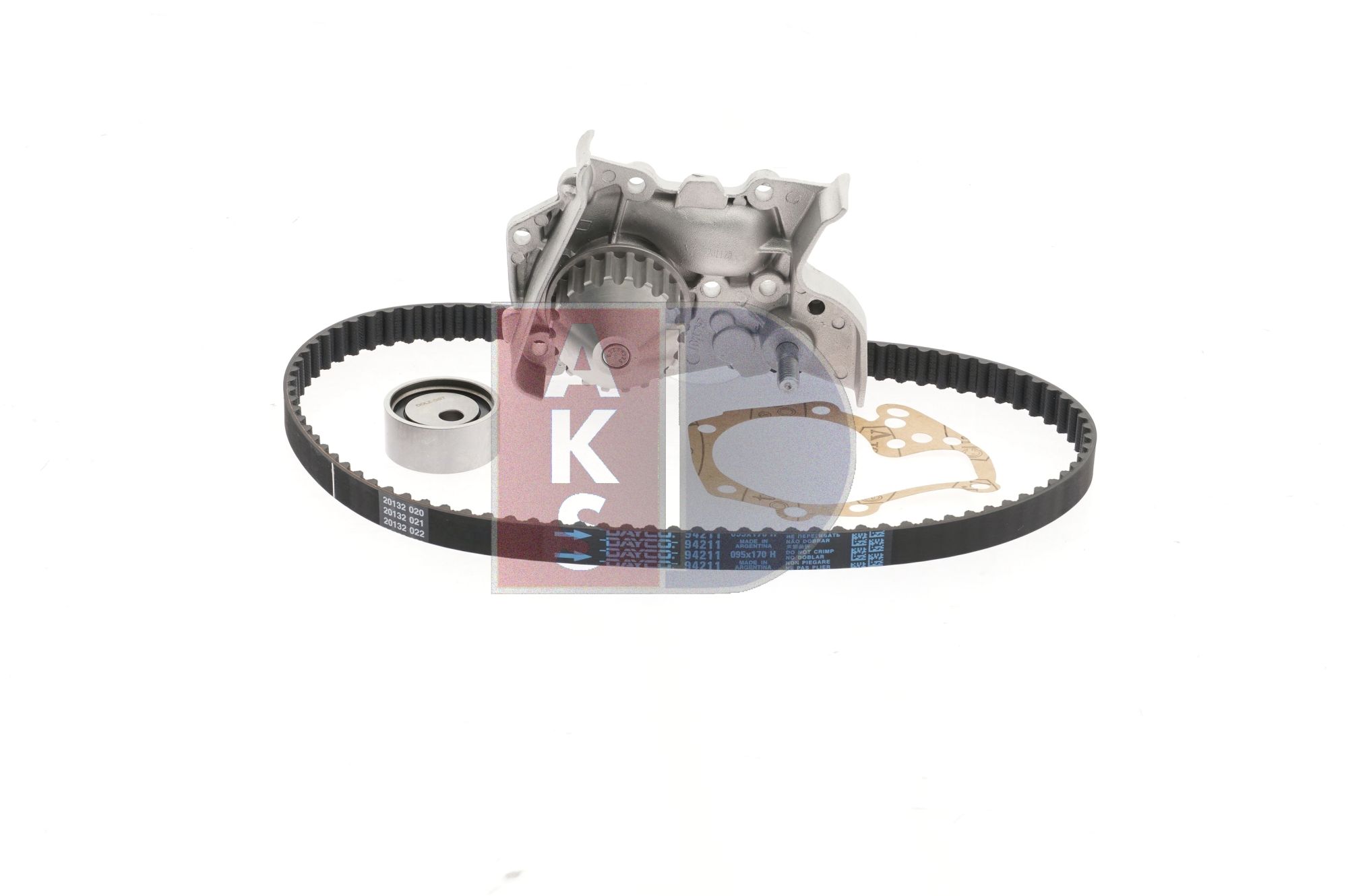 AKS DASIS Kit de distribution + pompe à eau (570268N) pour RENAULT Megane I Classic (LA, LA0/1) 1.4 (LA0E, LA0V) (55 KW / 75 CH / de 1996)