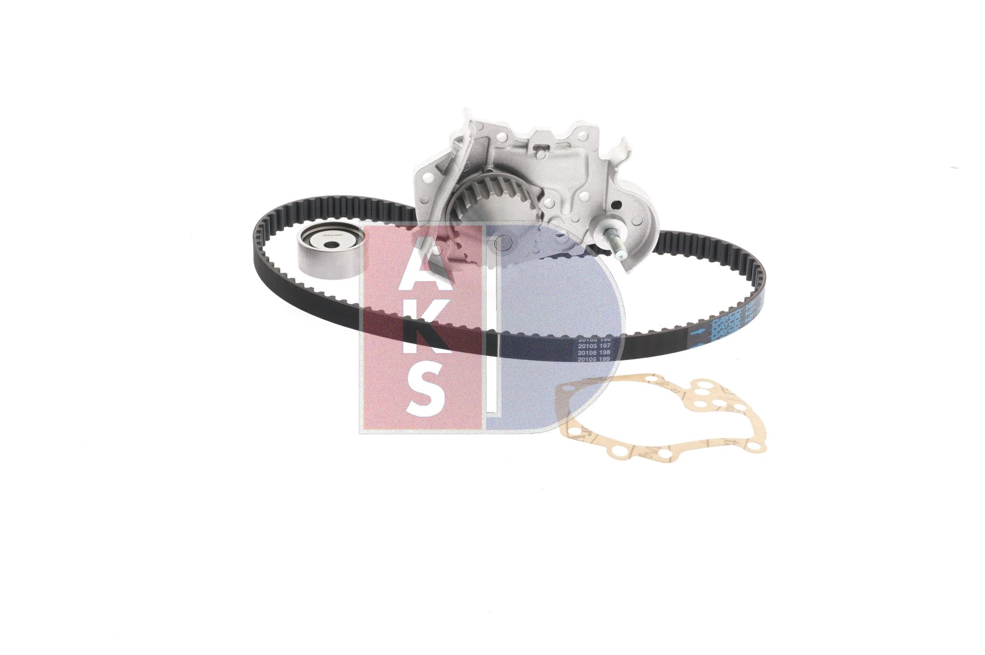 AKS DASIS Kit de distribution + pompe à eau (570269N) pour RENAULT Megane Scenic (JA, JA0/1) 1.6 e (JA0F) (66 KW / 90 CH / de 1996)