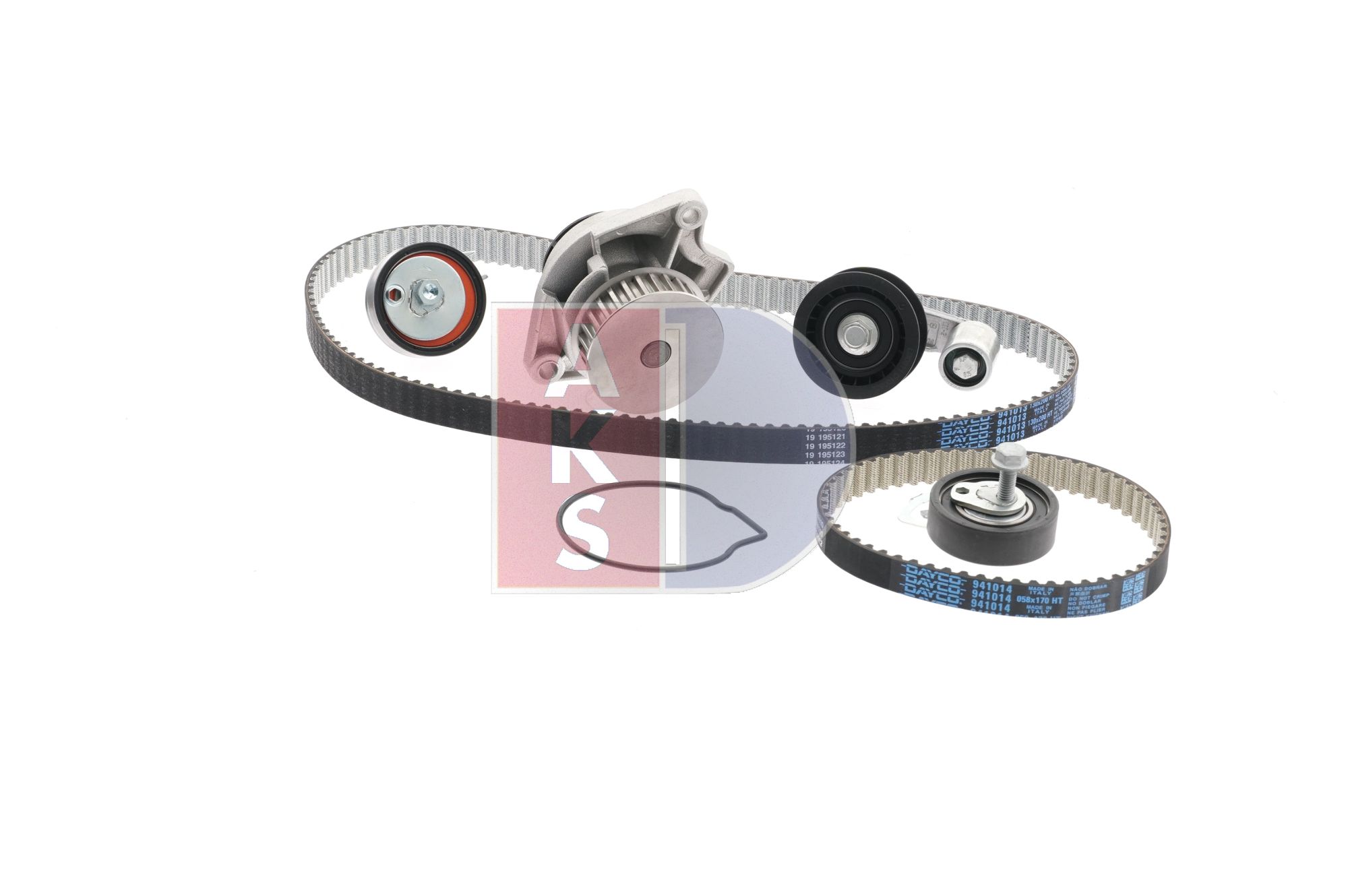 OEM 03C121005C AKS DASIS Registerreimsett med vannpumpe 570285N for VW, AUDI, SKODA, ALFA ROMEO, SEAT