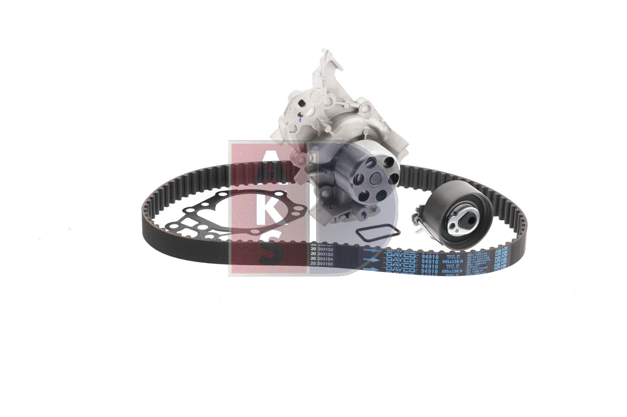 OEM 8200477168 AKS DASIS Kit de distribution + pompe à eau 570289N pour RENAULT, DACIA, RENAULT TRUCKS