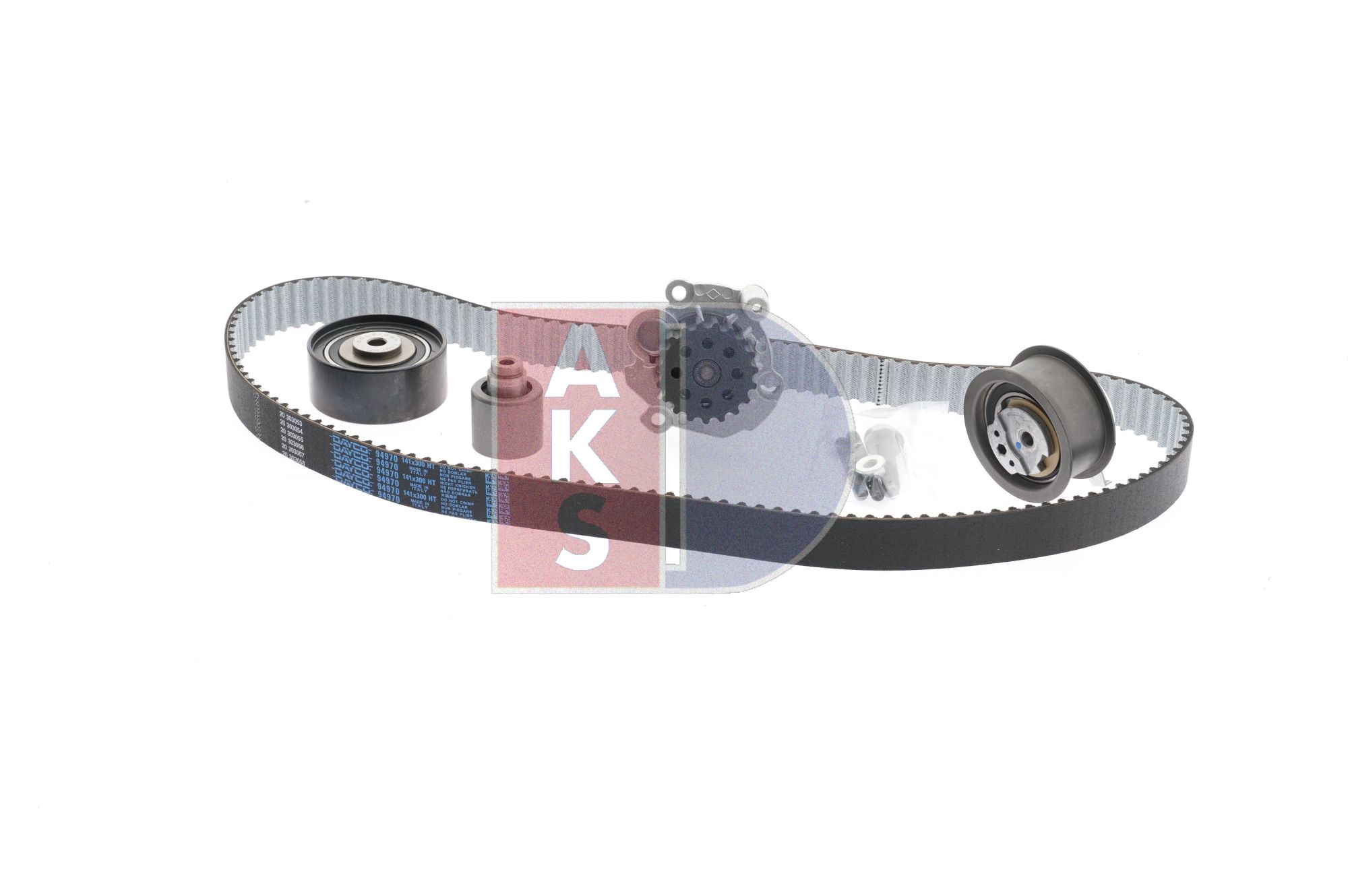 OEM 038121011CX AKS DASIS Bomba de agua + kit de correa de distribución 570293N para VOLKSWAGEN, BMW, SEAT, AUDI, FORD