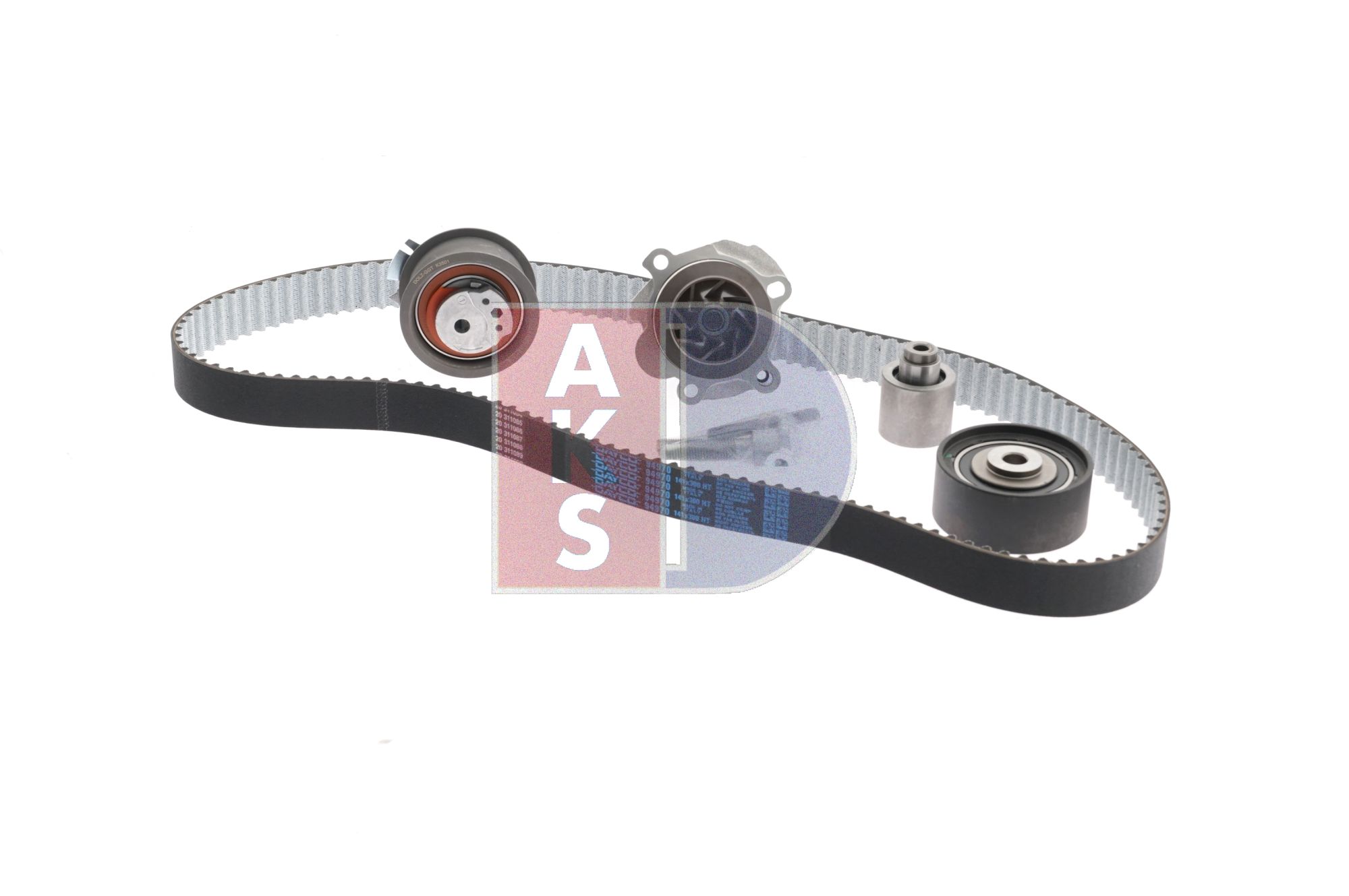 OEM 038121011CX AKS DASIS Bomba de agua + kit de correa de distribución 570294N para VOLKSWAGEN, BMW, SEAT, AUDI, FORD