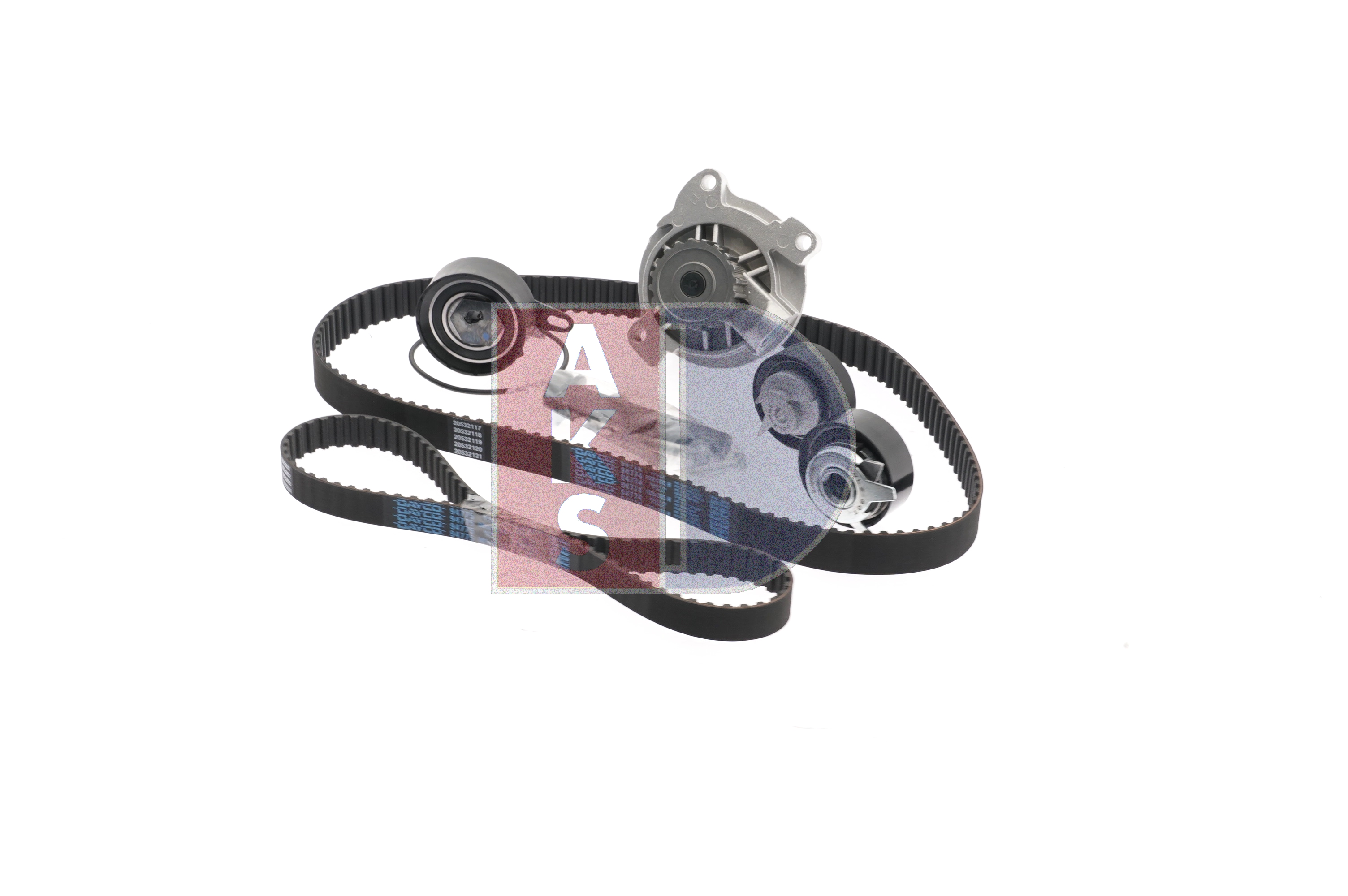 OEM 074121005MX AKS DASIS Registerreimsett med vannpumpe 570298N for VW, AUDI, VOLVO, SKODA, ALFA ROMEO