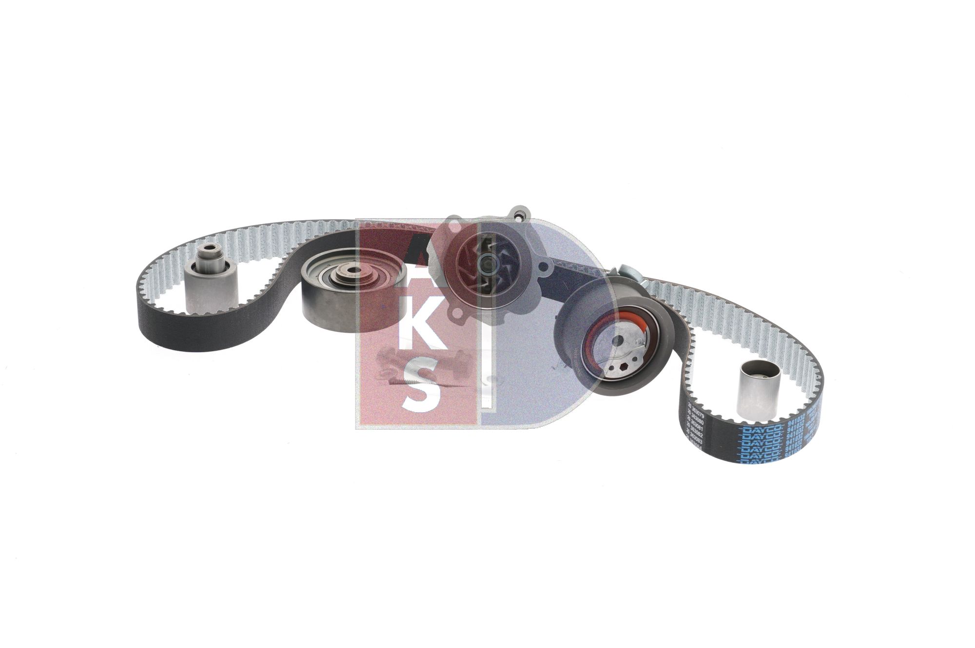 OEM 038121011CX AKS DASIS Bomba de agua + kit de correa de distribución 570305N para VOLKSWAGEN, BMW, SEAT, AUDI, FORD