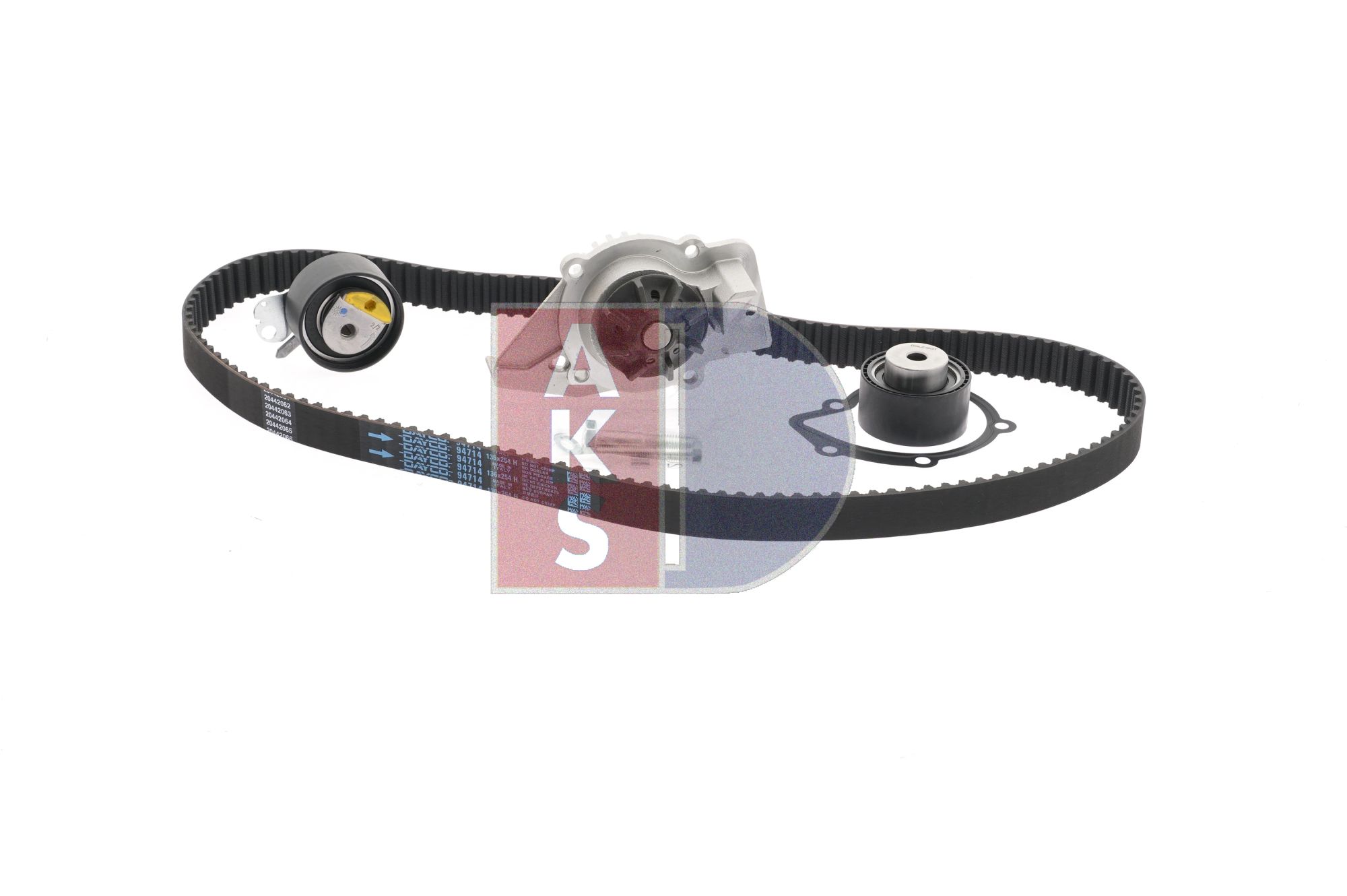 AKS DASIS Kit de distribution + pompe à eau (570313N) pour PEUGEOT 306 3/5 portes (7A, 7C, N3, N5) 1.8 16V (81 KW / 110 CH / de 1997)