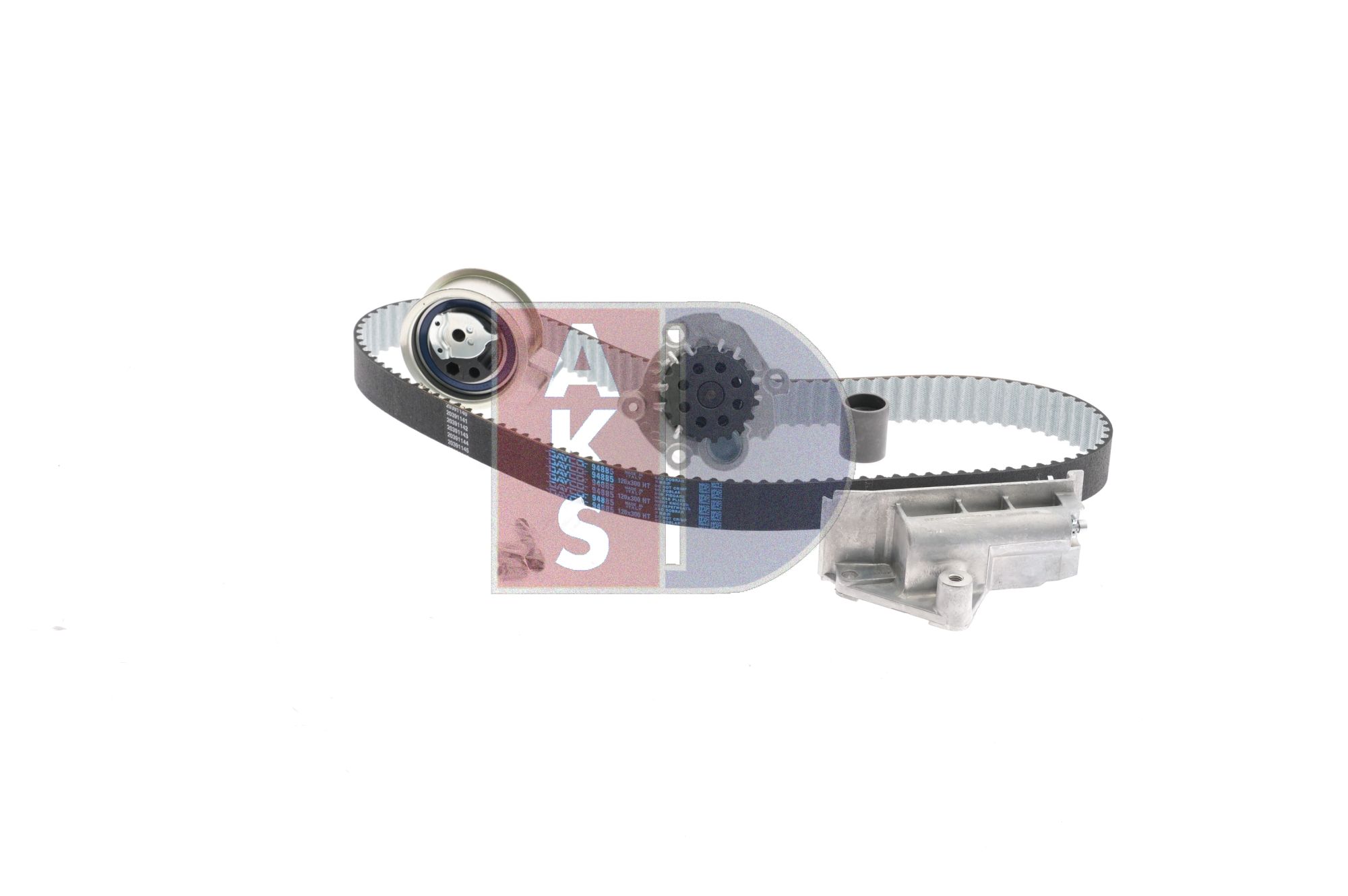 OEM 038121011CX AKS DASIS Bomba de agua + kit de correa de distribución 570322N para VOLKSWAGEN, BMW, SEAT, AUDI, FORD